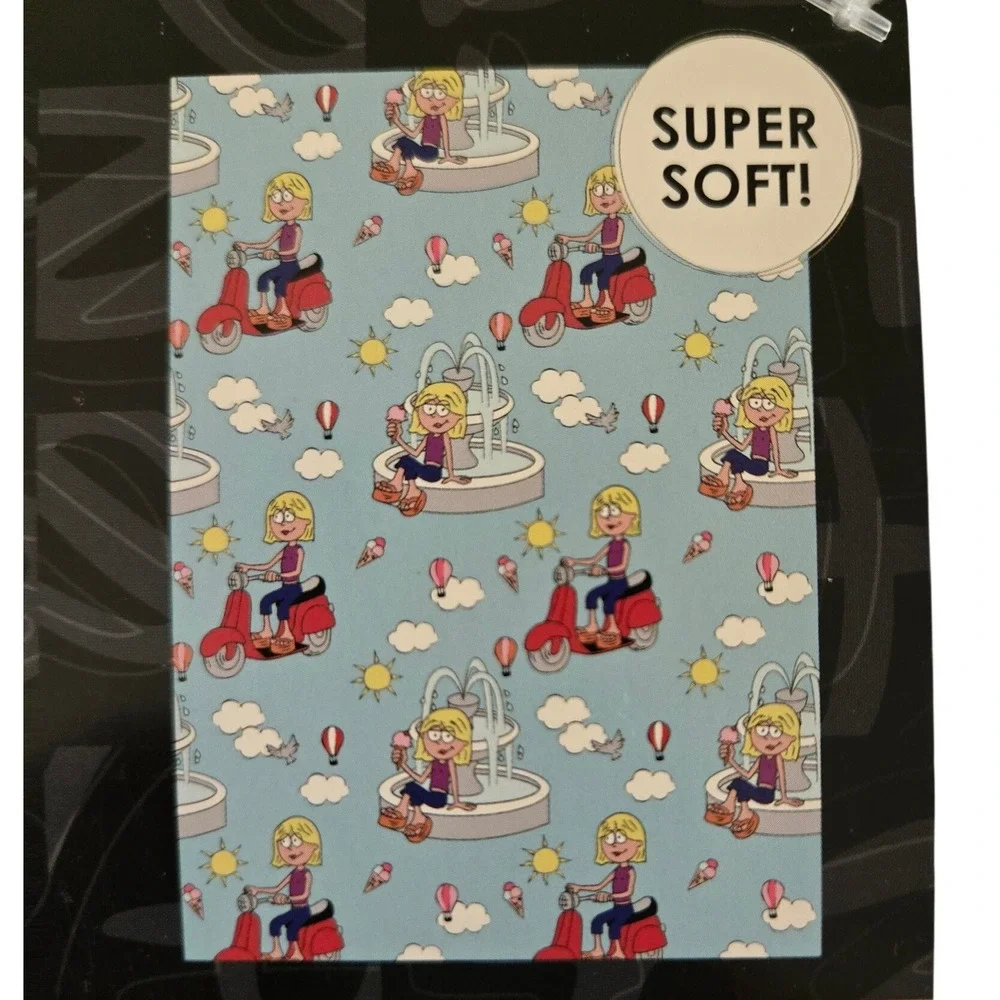 Disney Lizzie McGuire Plush Throw Blanket Blue New‎ 50x70 Fleece Y2K Aesthetic